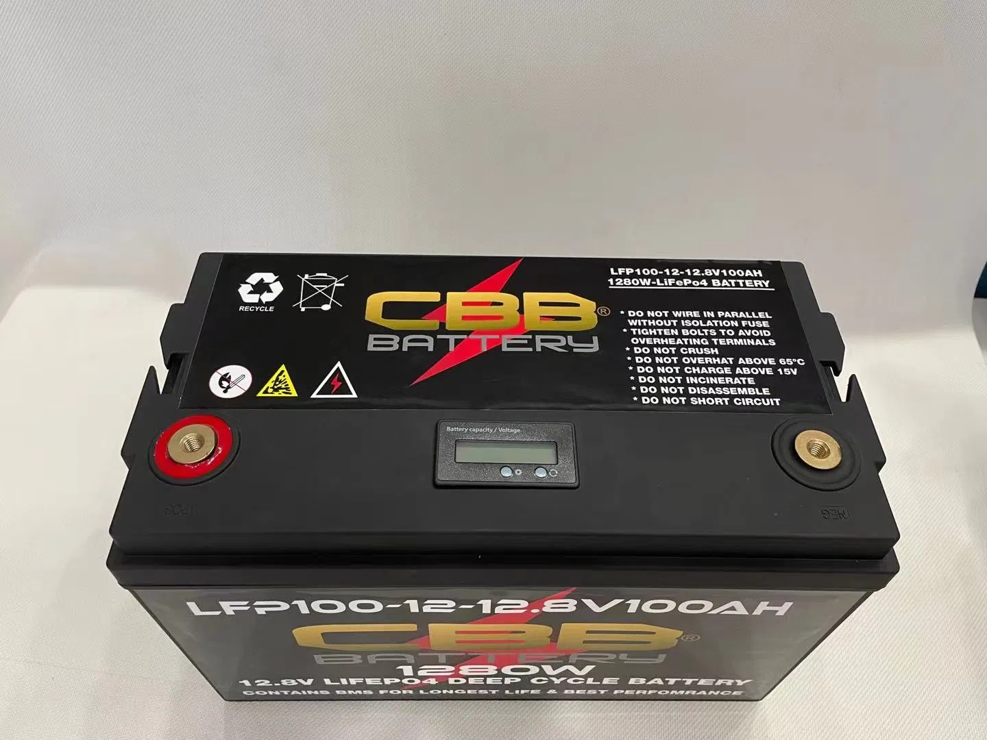 طاقة OEM LiFePO4 بطارية 12V 100ah بطاريات فوسفات الحديد الليثيوم ذات الدورة العميقة