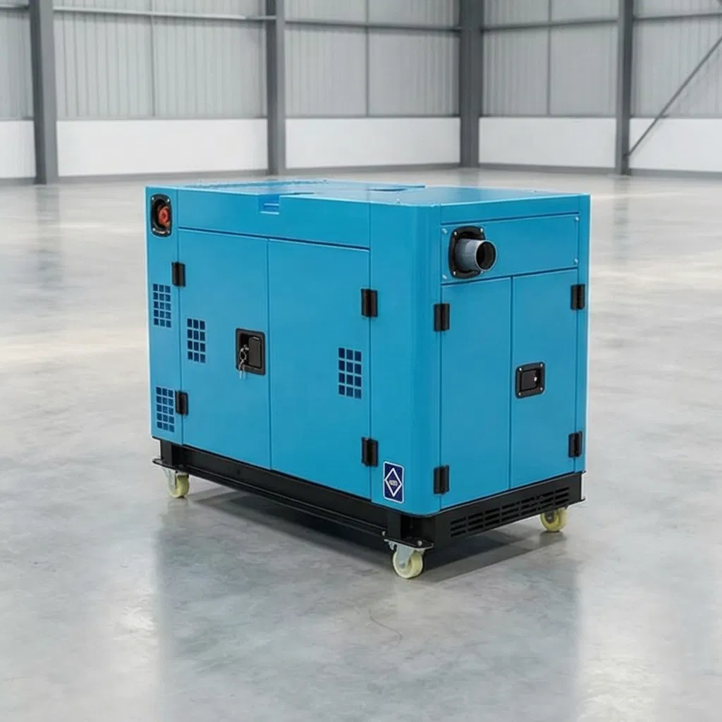 10kVA 15kVA 20kw 50kw مولد ديزل صغير صامت محمول 3 مجموعة مولدات طاقة احتياطية ثلاثية للمنزل والبحر بمحرك كمنز يوتشاي ويشاي