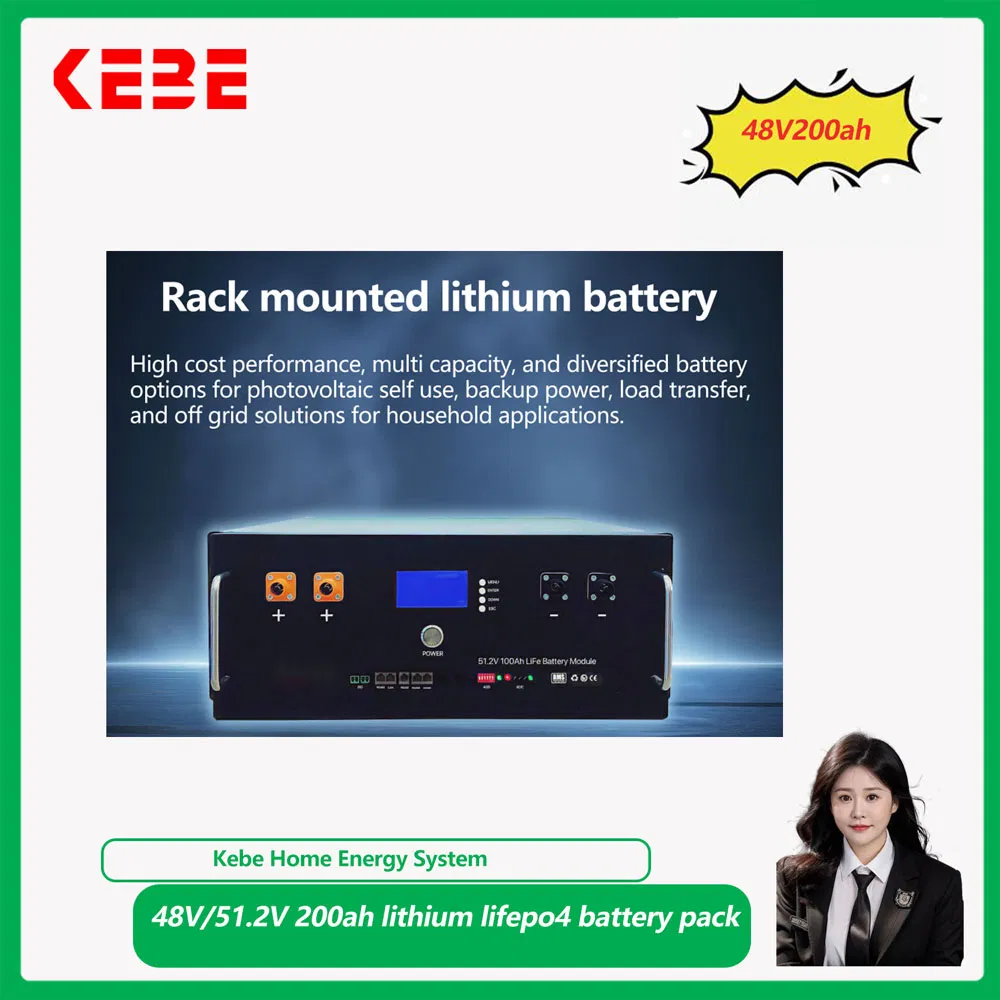 48volt 200ah 10kw LiFePO4 حزمة بطارية ليثيوم أيون لنظام تخزين الطاقة Ess