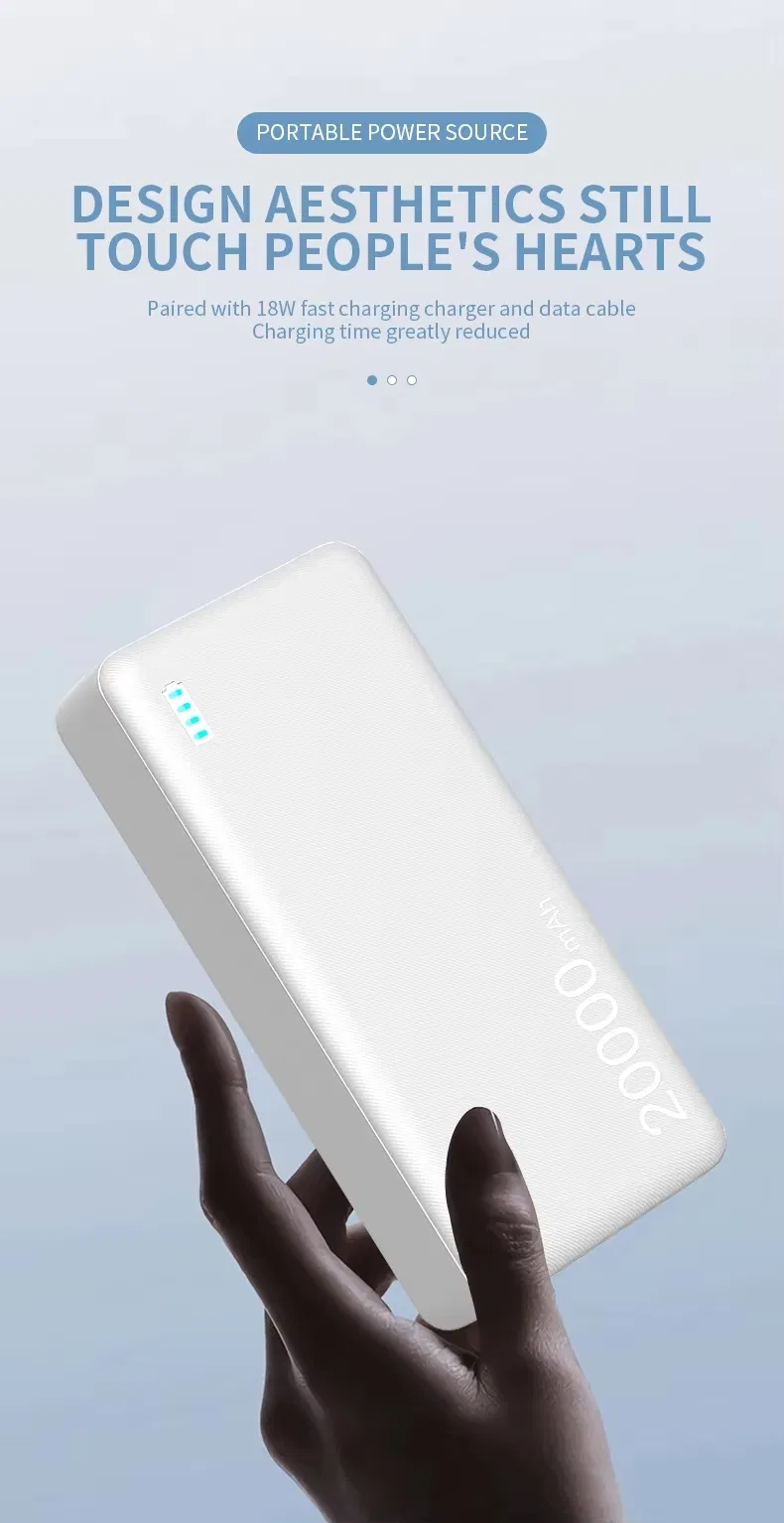 Pd35W بطارية خارجية قابلة للشحن عبر USB-C 10000mAh بنك الطاقة 20000mAh مع شعار للهاتف