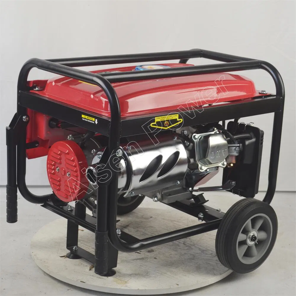 مولد بنزين منزلي صغير مع 4-Stroke محرك 3kw إلى 10kw 220V380V مولد طوارئ خارجي