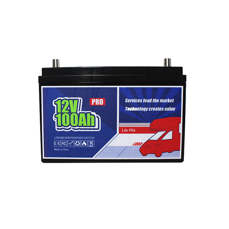 12V 100ah بطارية قابلة لإعادة الشحن من نوع الدورات العميقة LiFePO4 فوسفات الحديد الليثيوم مع شهادة CE