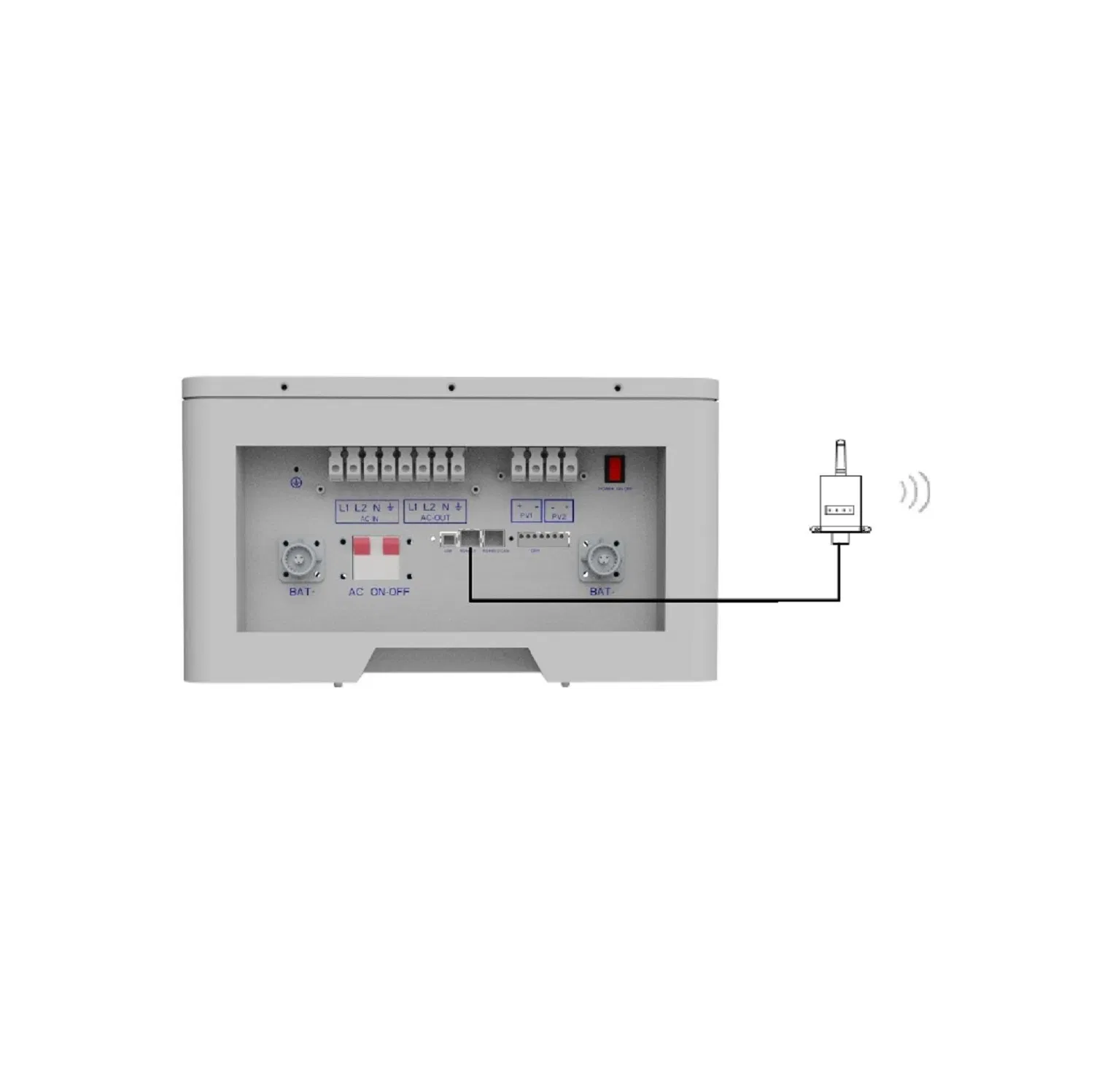 نظام تخزين الطاقة الشامل 51.2V 300ah 500ah LiFePO4 8000W العاكس Zn512100-S8