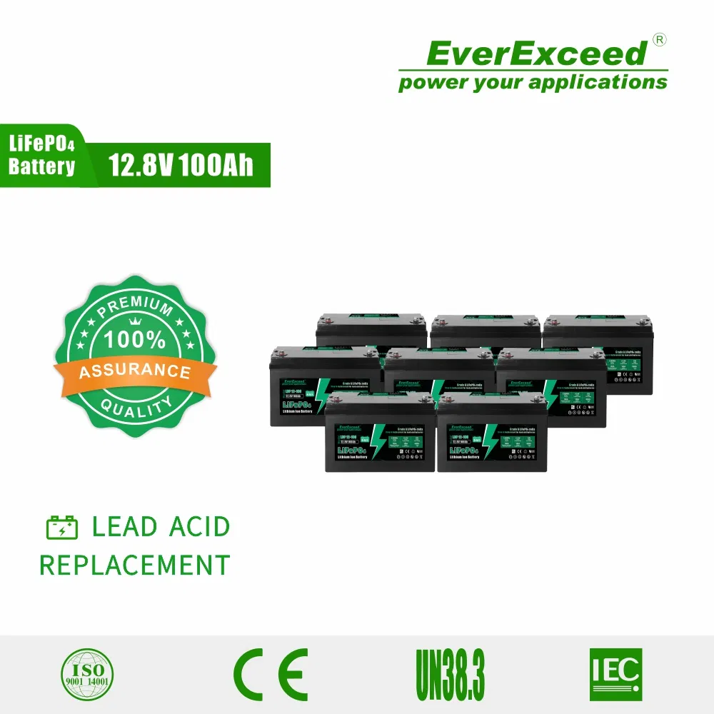 بطارية جولف كار 12.8V LiFePO4 100ah بطارية ليثيوم للقوارب البحرية والتخييم واليخوت والسيارات والقوارب الكهربائية