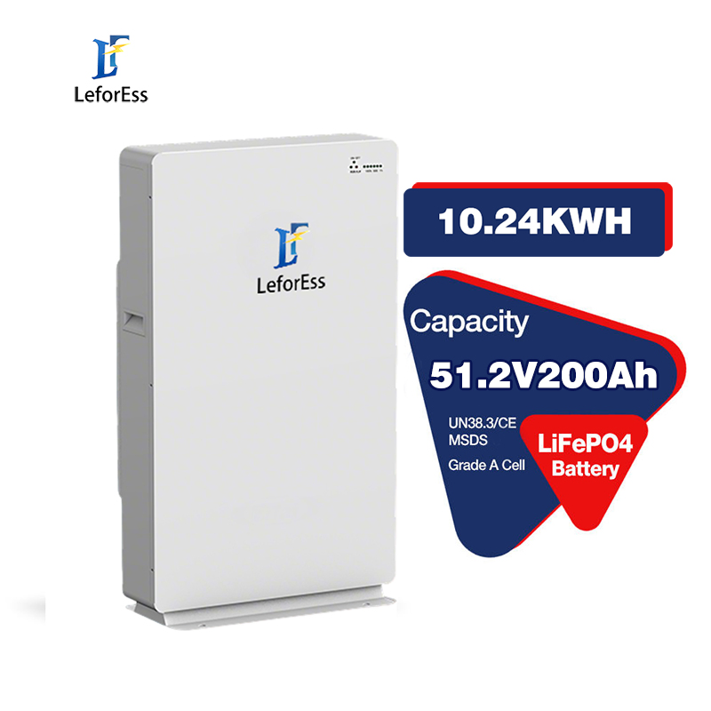 ليثيوم حديد فوسفات حزمة بطارية للاستخدام المنزلي 51.2V200ah 10.24kwh
