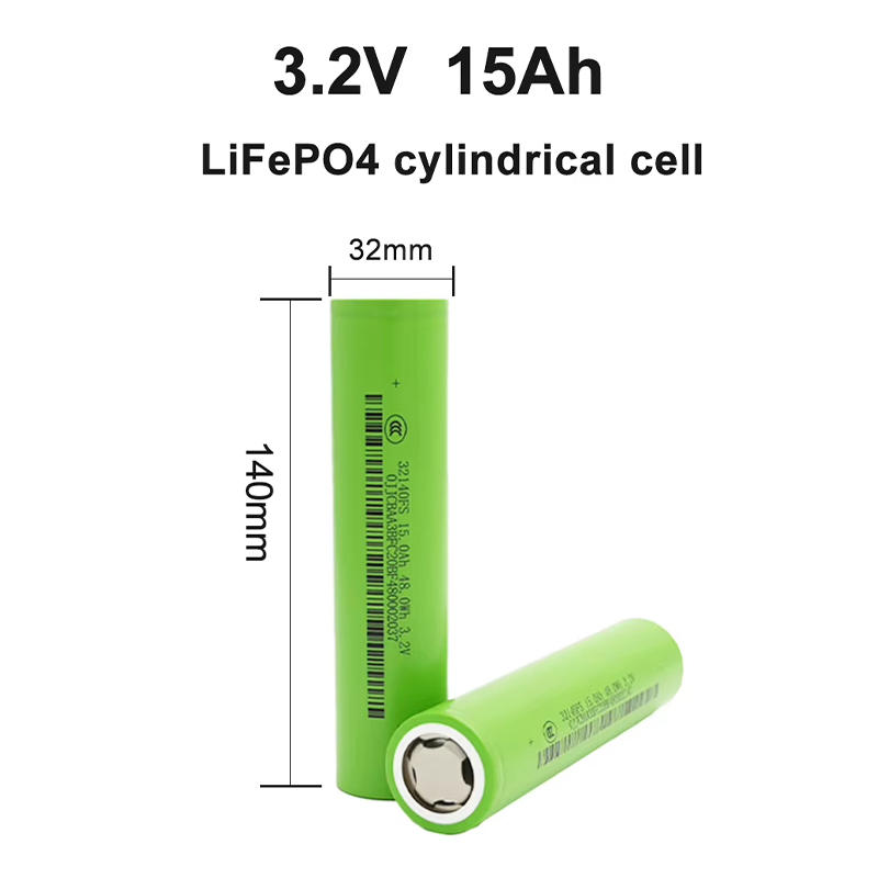 32140 3.2V 15ah LiFePO4 خلية بطارية قابلة لإعادة الشحن من فوسفات الحديد الليثيوم