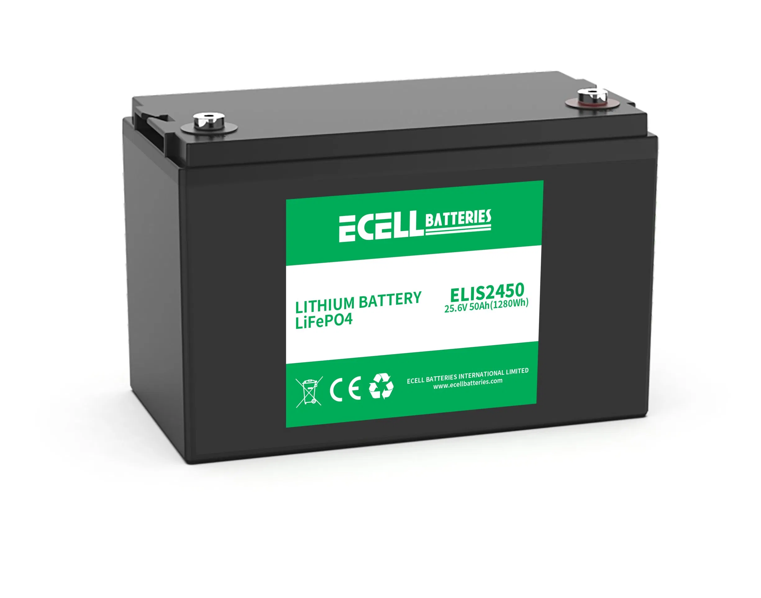 بطارية فوسفات الحديد الليثيوم عالية الأداء 12.8V 80ah مع نظام إدارة البطارية الذكي