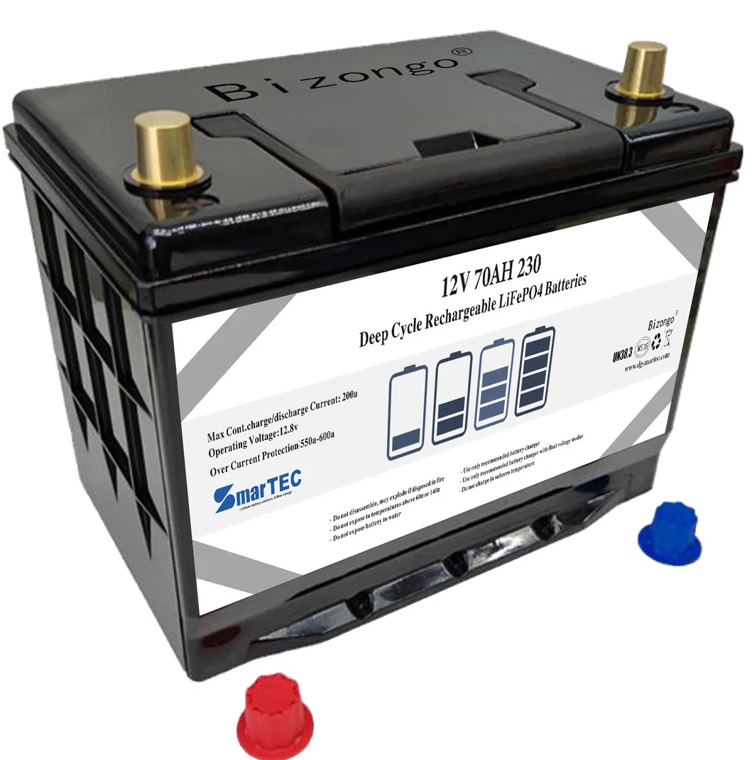 تخزين الطاقة لسيارة التخييم RV 12.8V LiFePO4 حزمة بطارية السيارة الكهربائية مع BMS/PCM