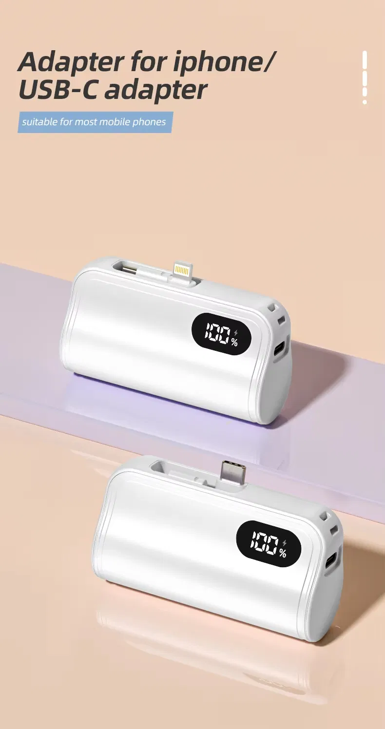 شعار مخصص بنك طاقة صغير فائق النحافة محمول في الهواء الطلق 5000mAh