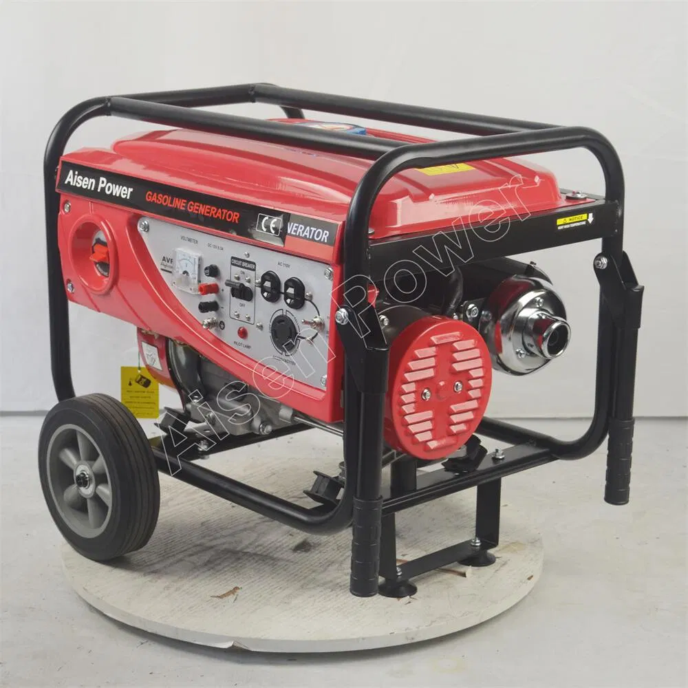 مولد بنزين منزلي صغير مع 4-Stroke محرك 3kw إلى 10kw 220V380V مولد طوارئ خارجي