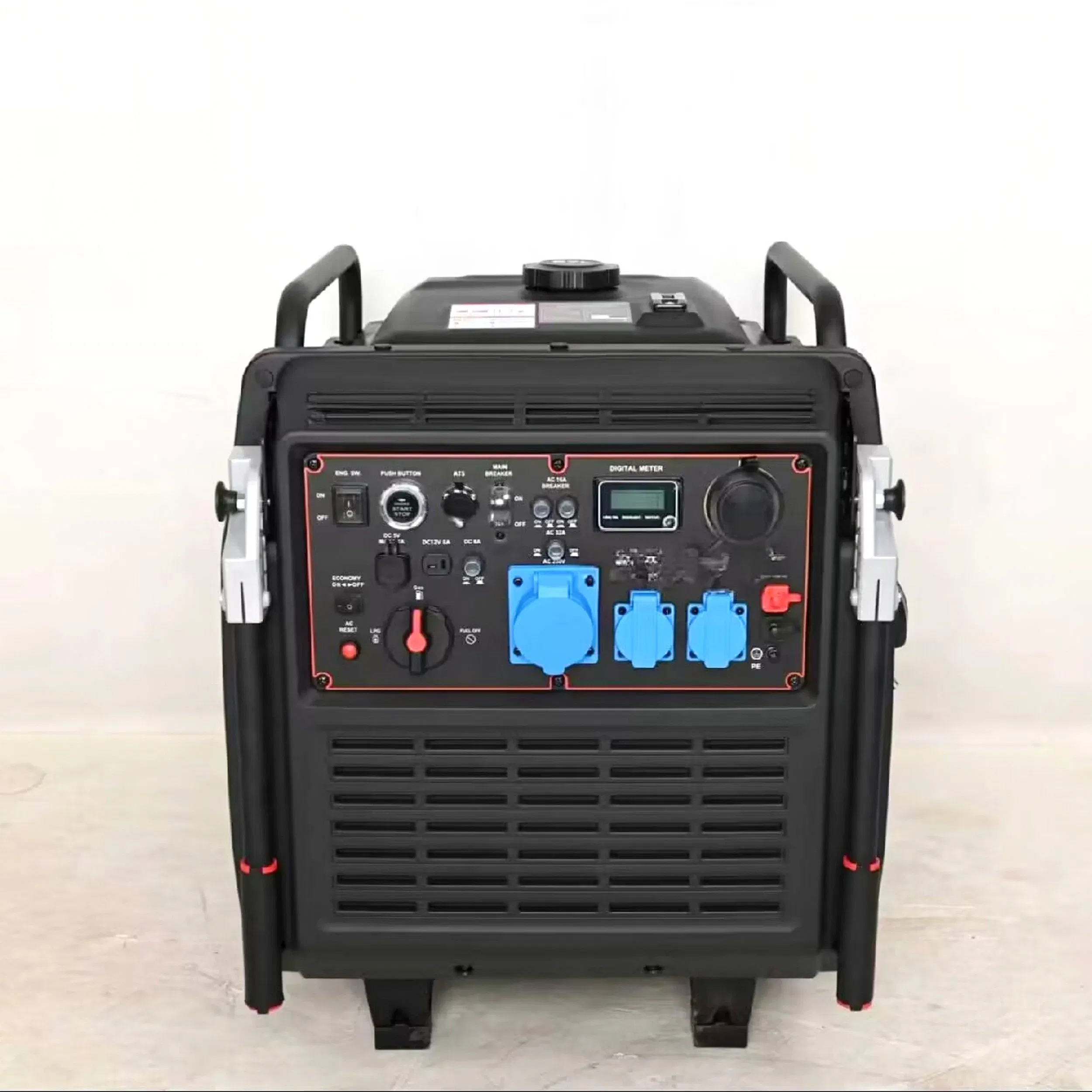 مولد غاز محمول صامت 2kVA 3kVA 4kVA 5kVA 6kVA 7kVA 8kVA 10kVA طاقة احتياطية خارجية وحالات الطوارئ للتخييم مولد مبرد بالهواء