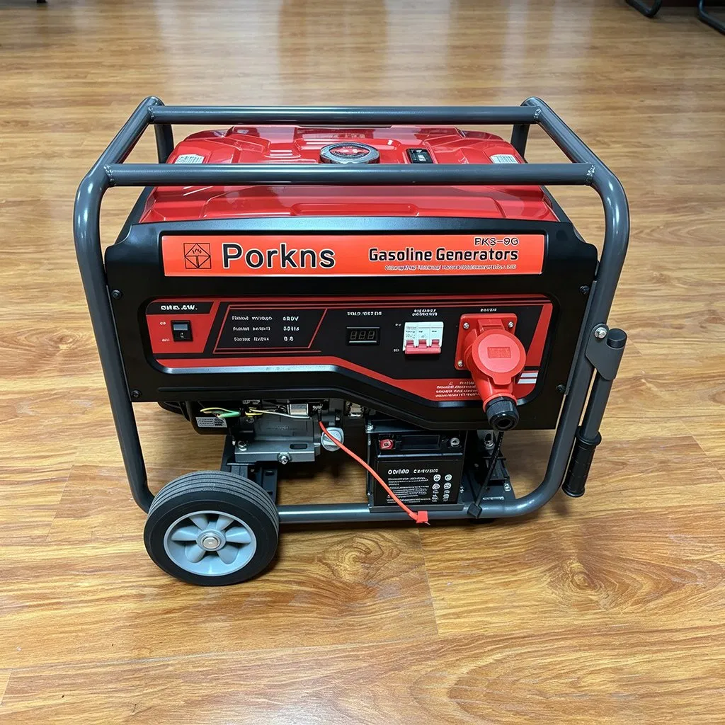 مولد بنزين محمول 5kw 6kw 7.5kw 8.5kw 9.5kw, وحدة طاقة صامتة للطوارئ للاحتياطي المنزلي، استخدام المزرعة، إنشاء الطرق