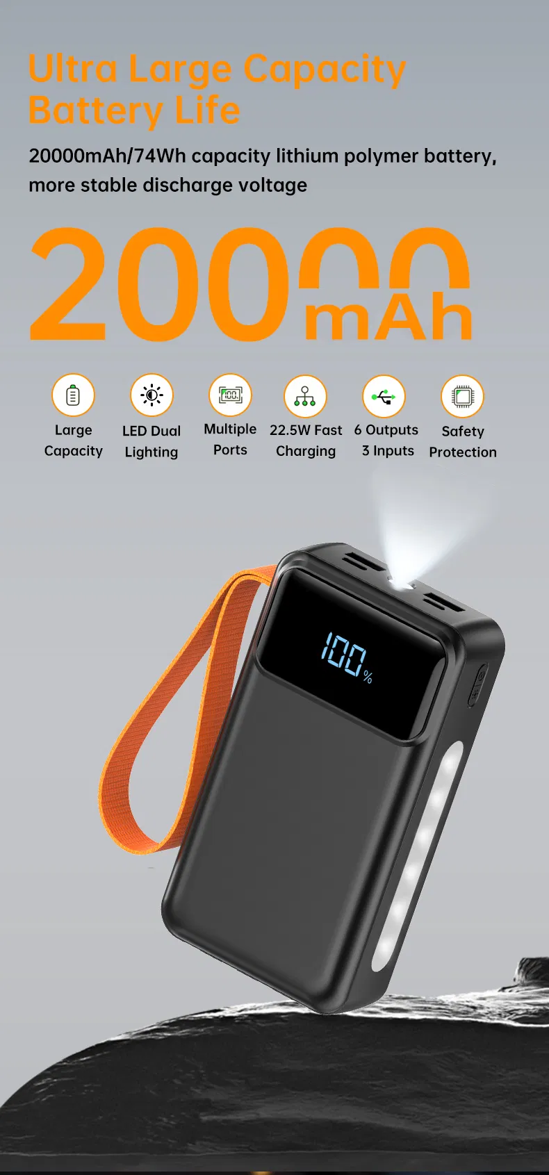 شاحن سريع 20000mAh