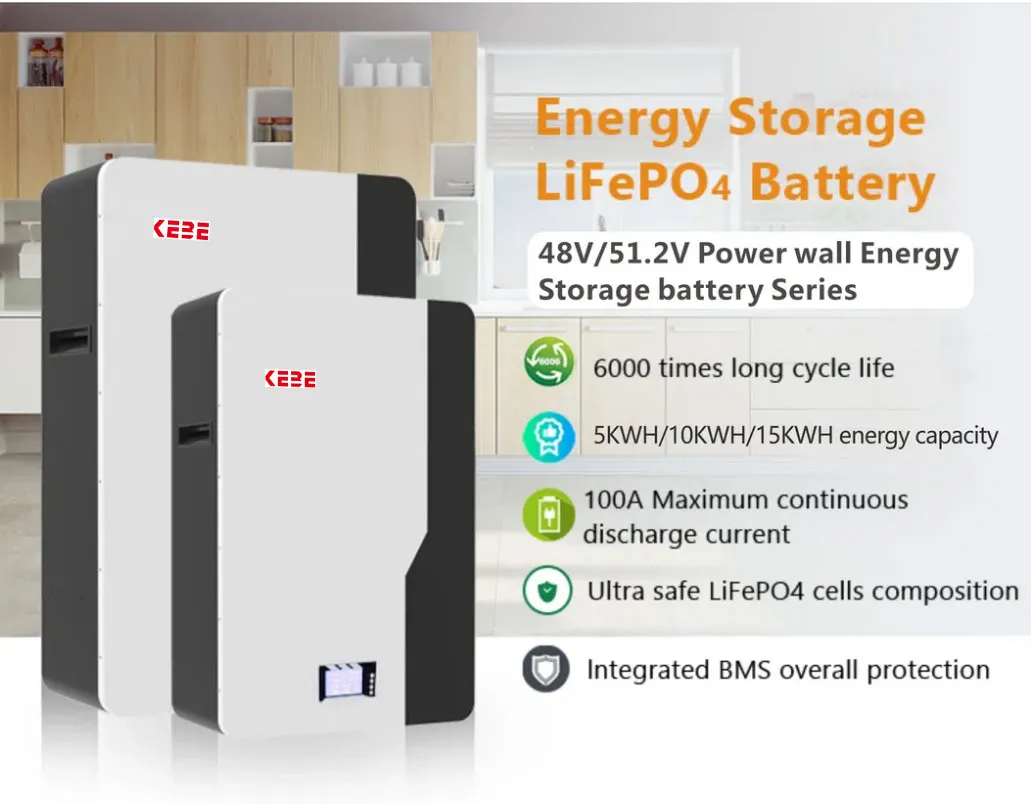 48V 51.2V 100ah مثبت على الحائط LiFePO4 حزمة بطارية ليثيوم أيون لنظام تخزين الطاقة