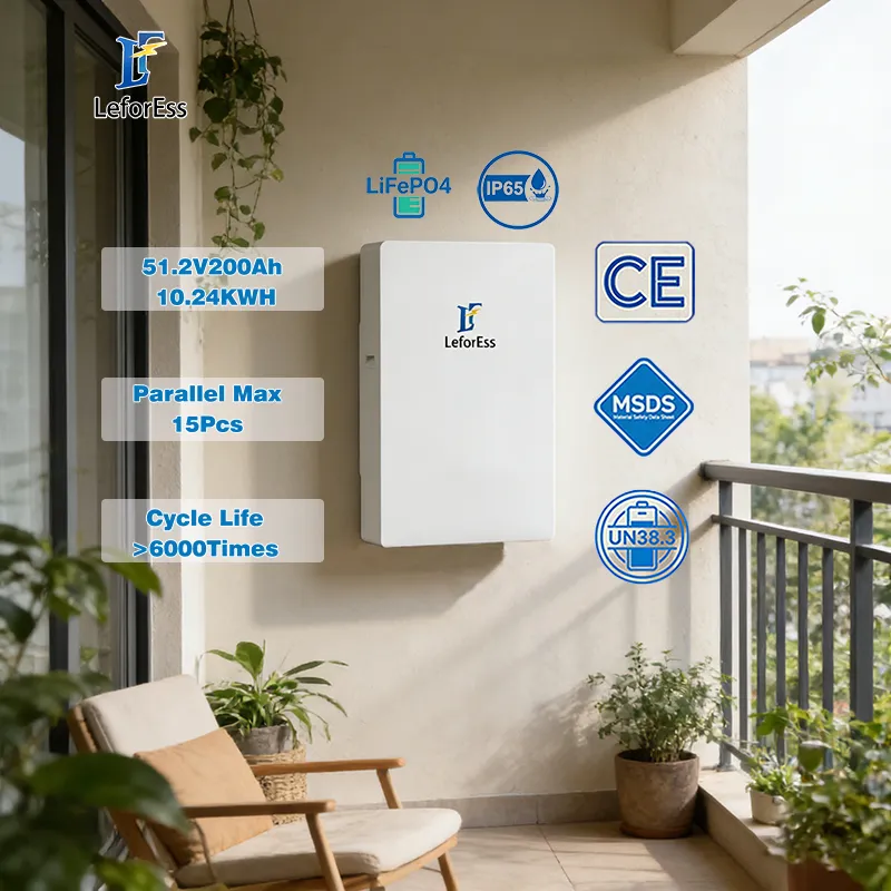 ليثيوم حديد فوسفات حزمة بطارية للاستخدام المنزلي 51.2V200ah 10.24kwh