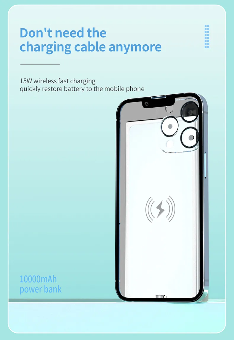 باقة بطارية مخصصة عالية السعة 10000mAh نوع-C بسعة 10000 مللي أمبير شاحن محمول باور بانك USB-C للهاتف