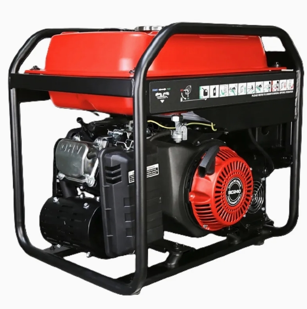 طوارئ طاقم مكيف هواء أحادي الطور خارجي بنزين للتخييم 8.0-8.5kw مولد ديزل