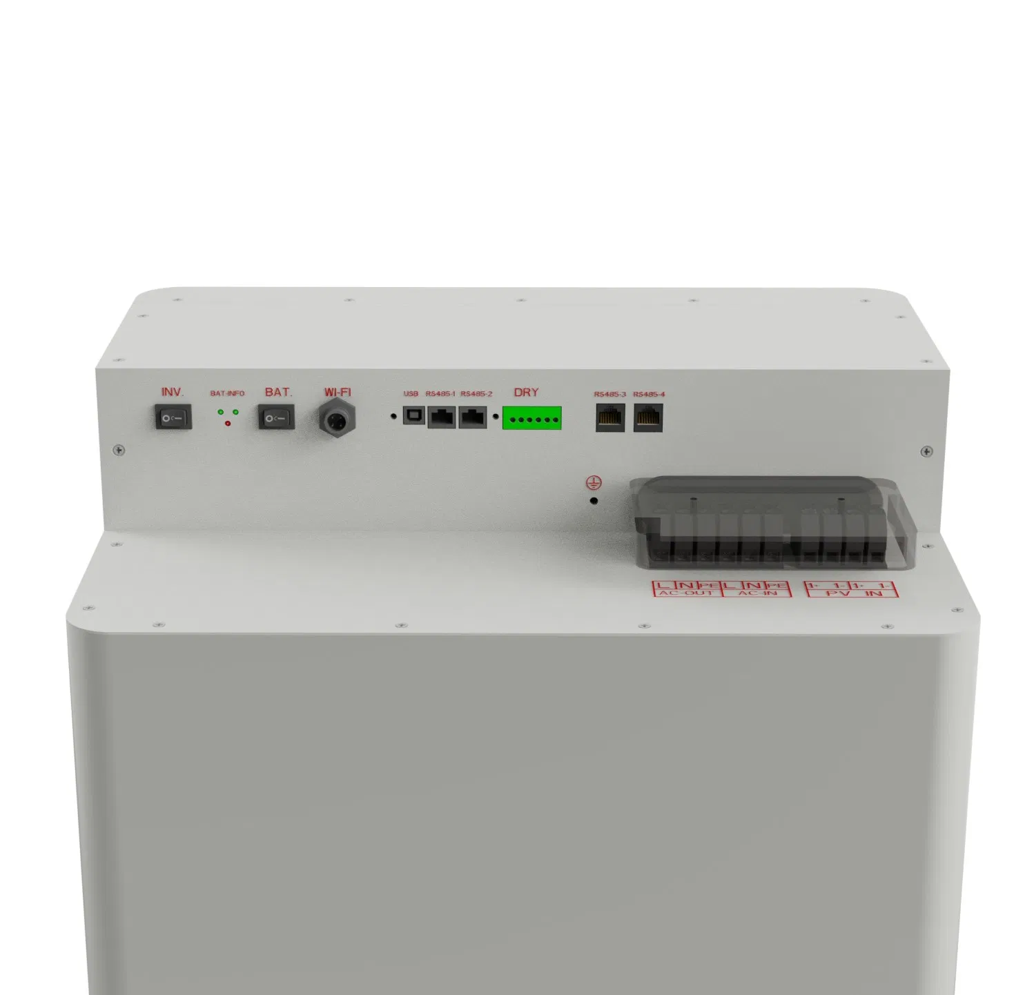 نظام تخزين الطاقة الشمسية 5kw العاكس 16kwh LiFePO4 البطاريات كلها في واحد Zn512314-F5