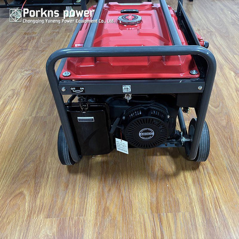 مولد غاز محمول 5kw 6kw 7.5kw 8.5kw 9.5kw, مصدر طاقة طارئ للمنزل، موقع البناء، المزرعة والتخييم في الهواء الطلق