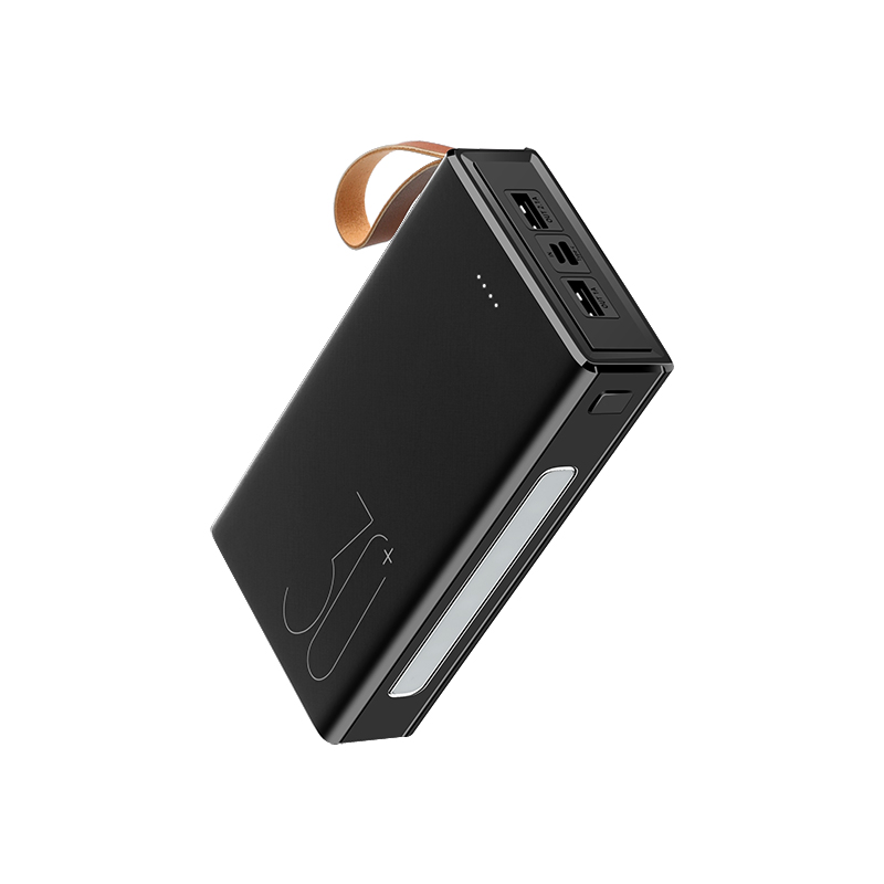 مصباح يدوي LED عالي السعة 30000mAh شاحن هاتف محمول لاسلكي بنك طاقة للطوارئ