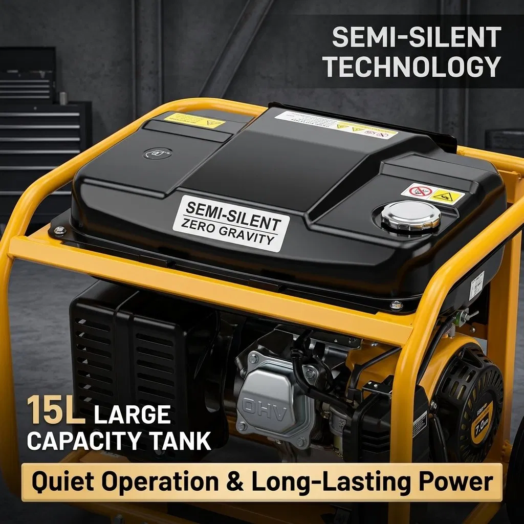قيمة الطاقة 3kw 3000W سلك نحاسي نقي مولد بنزين محمول بدء كهربائي مولد طاقة للطوارئ المنزلية للبناء الخارجي والمزارع