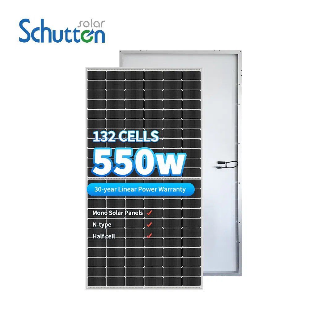 مجموعة الطاقة الشمسية منخفضة الجهد الموثوقة Schutten 12kw خارج الشبكة للاحتياطي المنزلي مع وحدات PV من نوع N 540W ووحدة تحكم MPPT