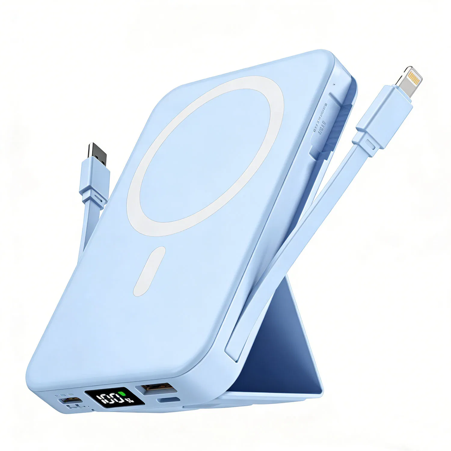 بيع ساخن 10000mAh 5in1 بنك طاقة مغناطيسي محمول
