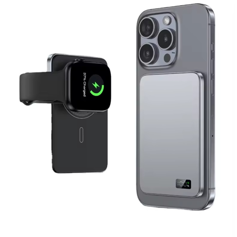 10000mAh بنك طاقة مغناطيسي رقيق لاسلكي Pd20W شاحن سريع محمول خارجي لبنك الطاقة لـ iPhone15 14 13