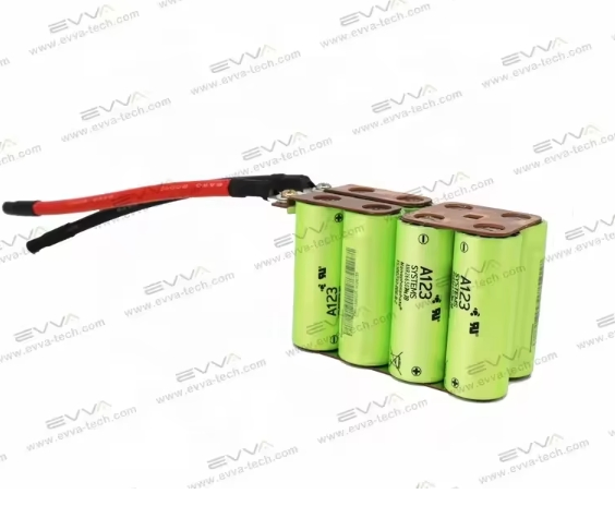Anr26650m1b A123 26650 4s2p 13.2V 50ah 140A 200A LiFePO4 حزمة بطارية مع لوحة نحاسية لتخزين الطاقة
