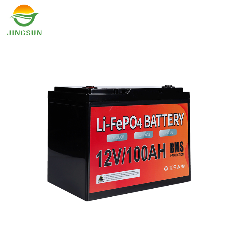 بطارية طويلة العمر قابلة لإعادة الشحن 12V 100ah حزمة تخزين الطاقة الشمسية LiFePO4 للطاقة و