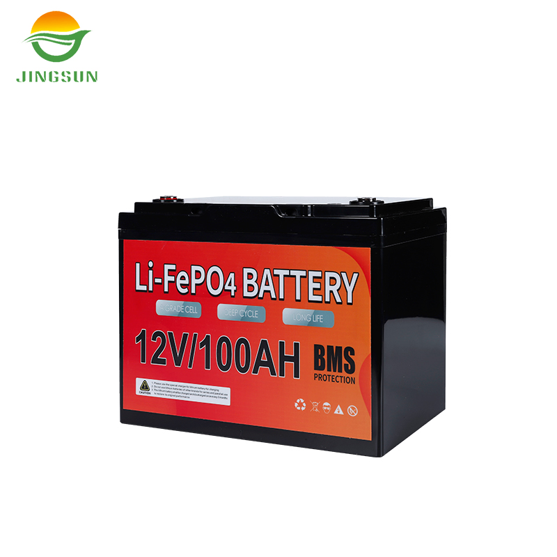 بطارية طويلة العمر قابلة لإعادة الشحن 12V 100ah حزمة تخزين الطاقة الشمسية LiFePO4 للطاقة و