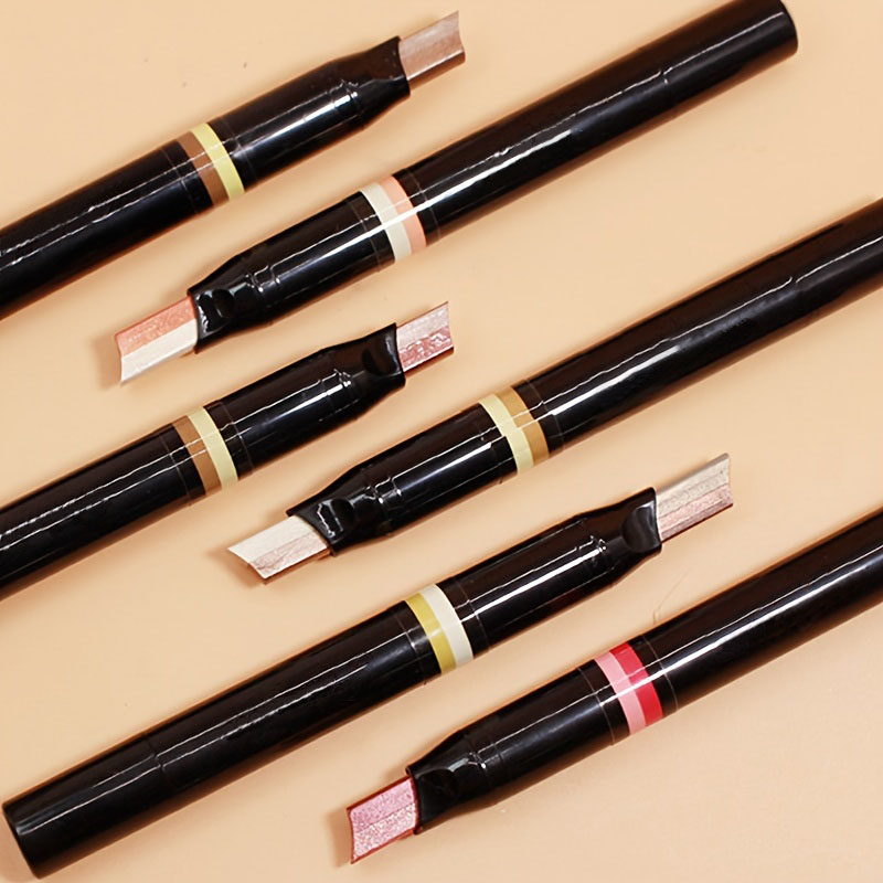Custom Dual Color Metallic Shimmer Waterproof Long Lasting Eyeshadow Stick OEM Private Label Wholesale Makeup Branded