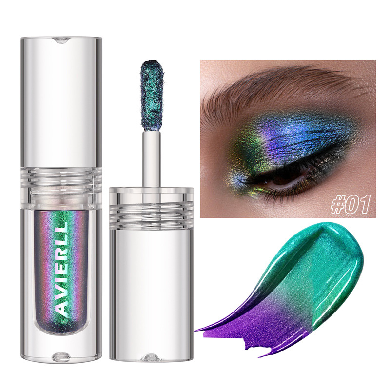 Wholesale Chameleon Color-Shifting Liquid Eyeshadow - Waterproof Chrome Metallic Makeup