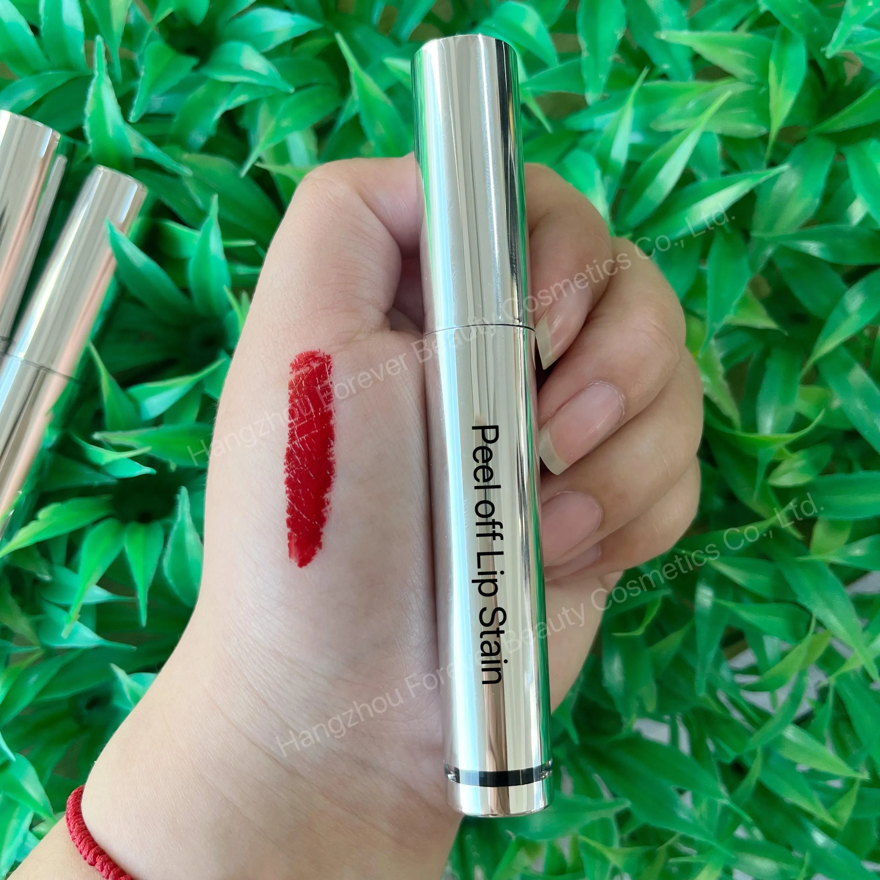 New Arrival Peel off Long Lasting Waterproof Lipgloss Vibrant Pour Color Matte Cherry Red Lip Stain with Private Label