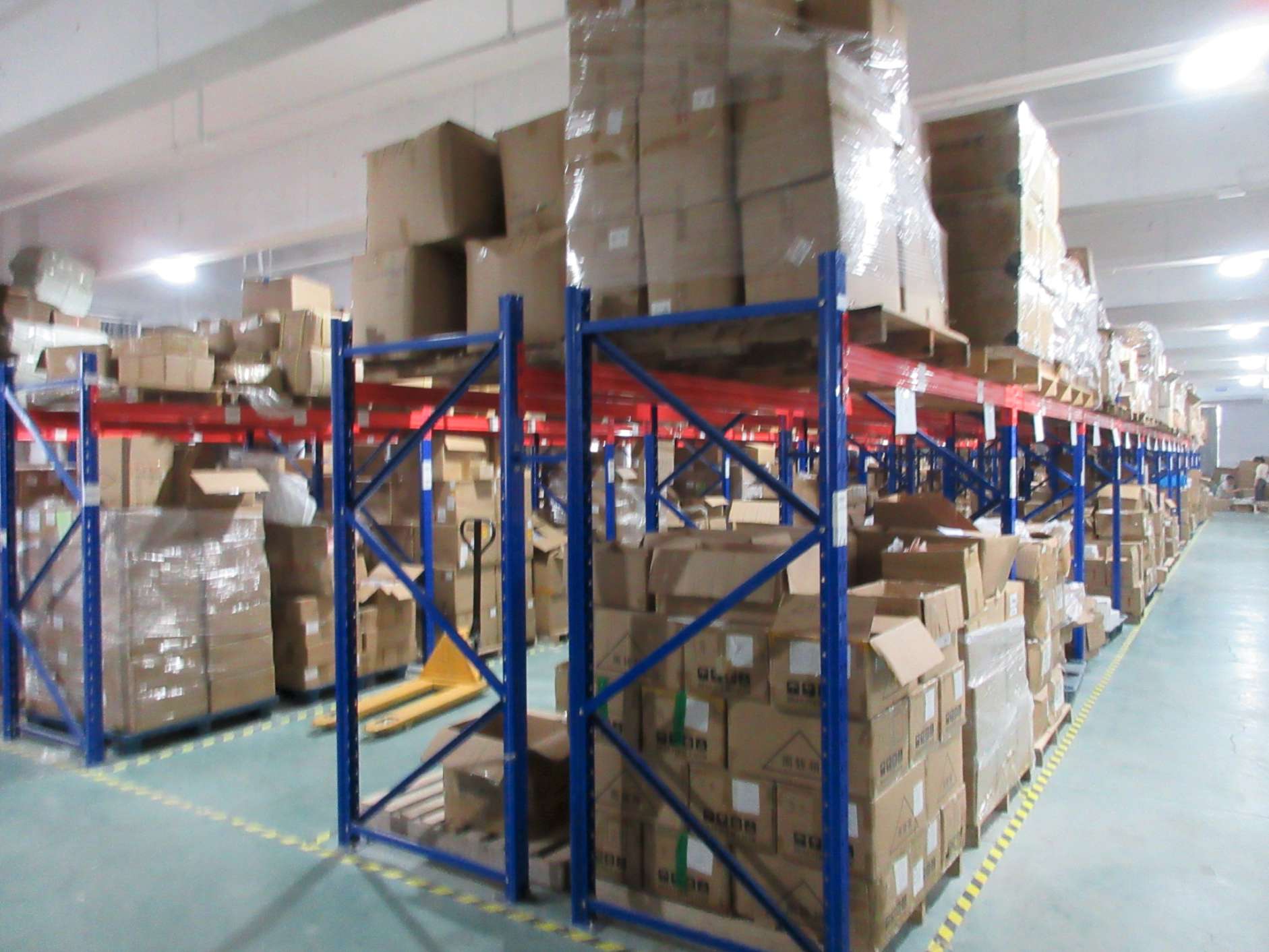 Finished goods storage warehouse at Yiwu Nebula Beauty