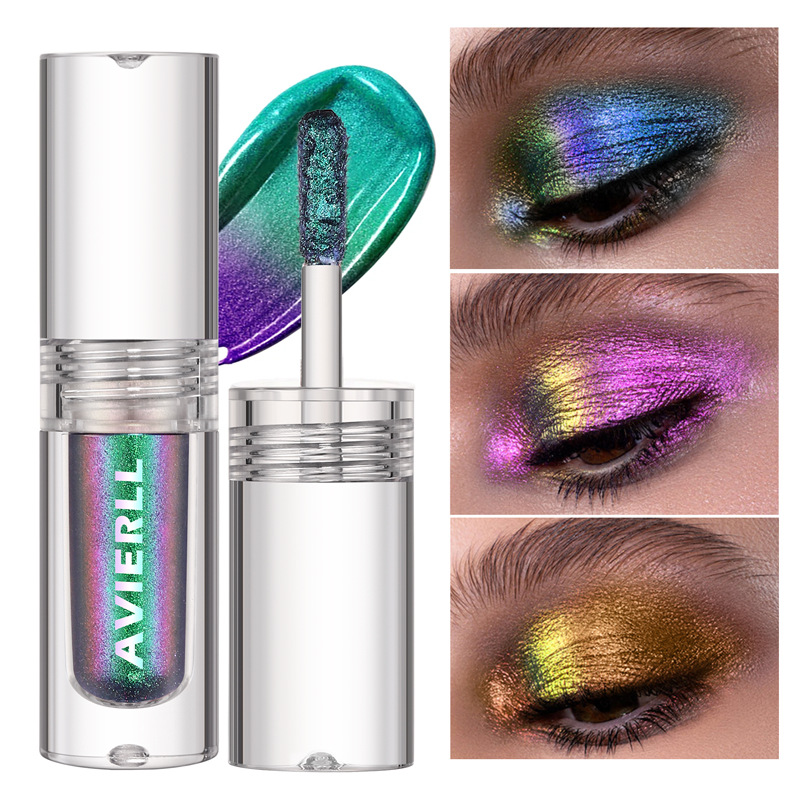 Wholesale Chameleon Color-Shifting Liquid Eyeshadow - Waterproof Chrome Metallic Makeup