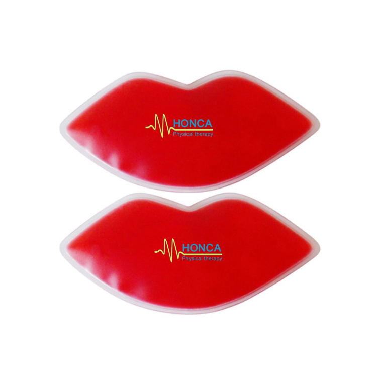 Wholesale Customize Hot Cold Lip Gel Pack Reusable Lip Ice Pack Cooling Lip Gel Mask