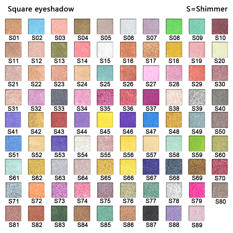 Shimmer Eyeshadow Colors 1