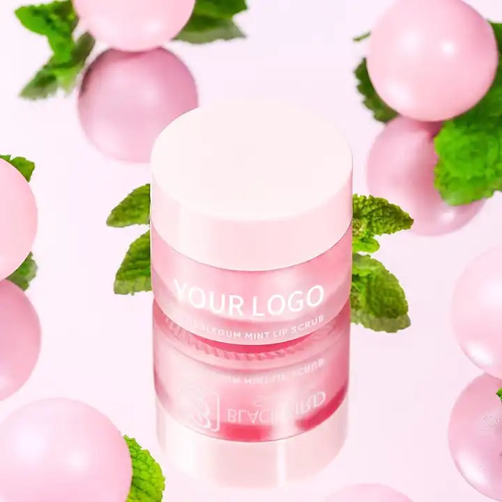 Organic Vegan Strawberry Lip Scrub Moisturizing Lip Mask for All Skin Types for Adults