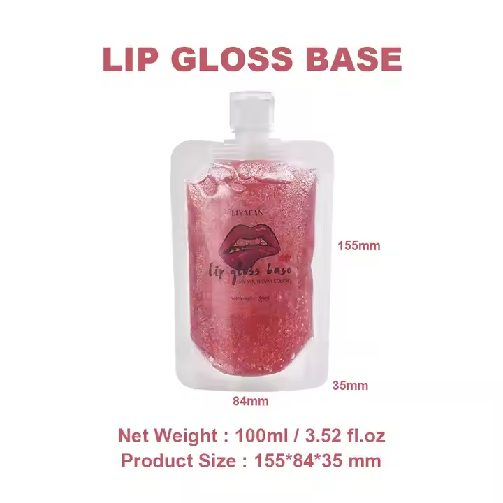 Low Moq Custom Mineral Oil Free Clear Smooth Makeup Primers Lipgloss Base Gel for Diy Lip Gloss