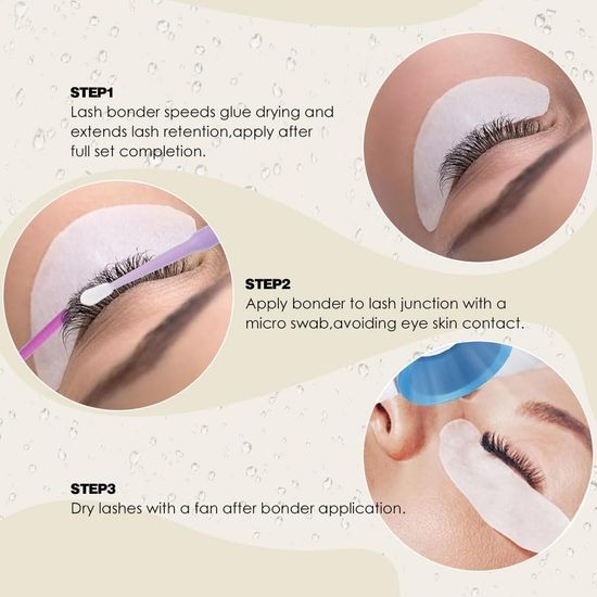 Peach Scented Private Label Vegan Eyelash Bonder Primer Made In Korea Eyelash Extension Bonded Tool Eyelashes &amp; Tools