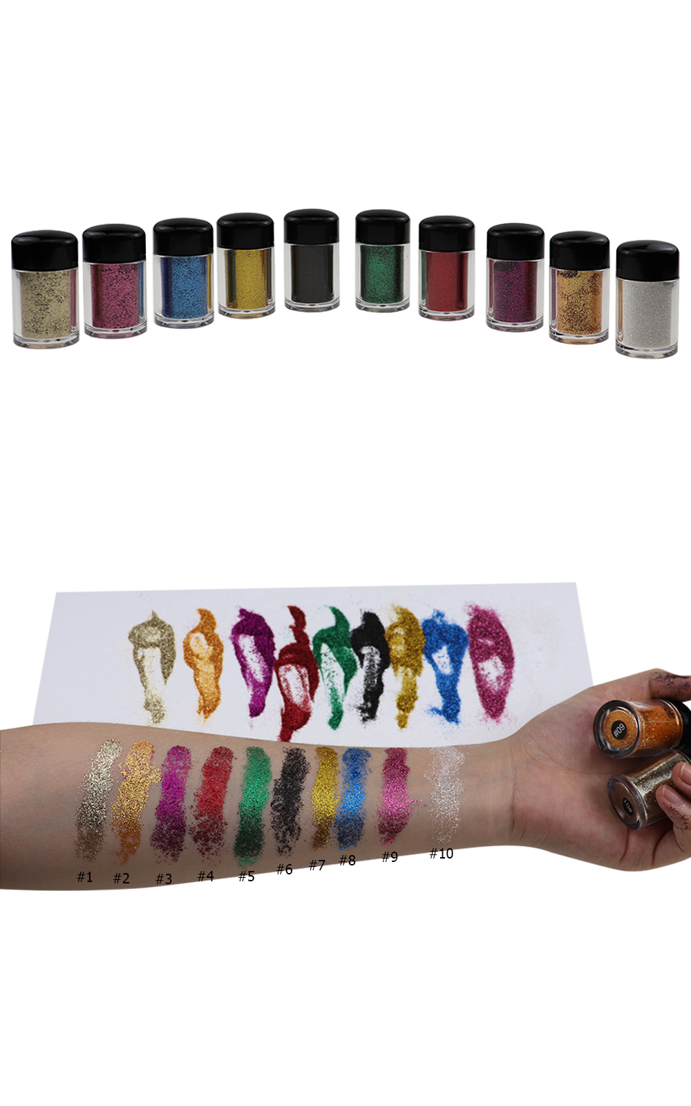 Glitter Eyeshadow Powder Display 3