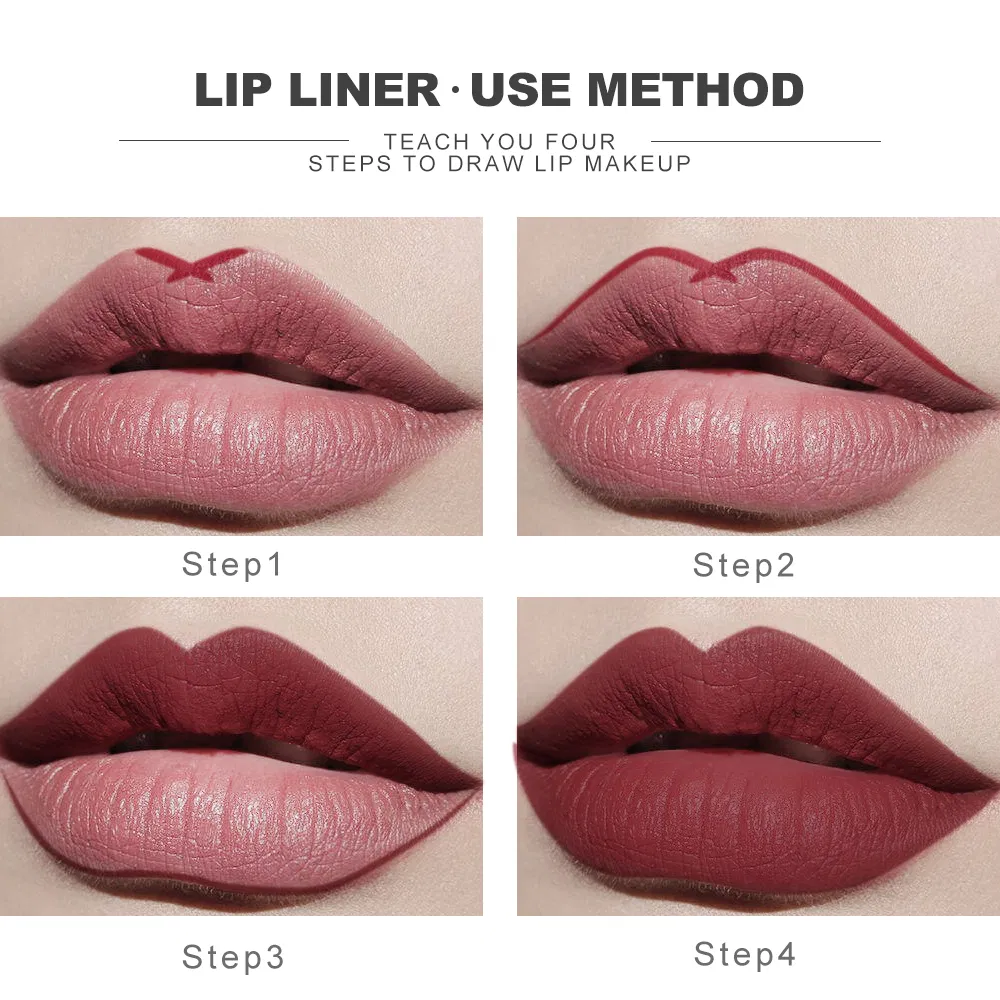 Matte Lip Liner Swatches