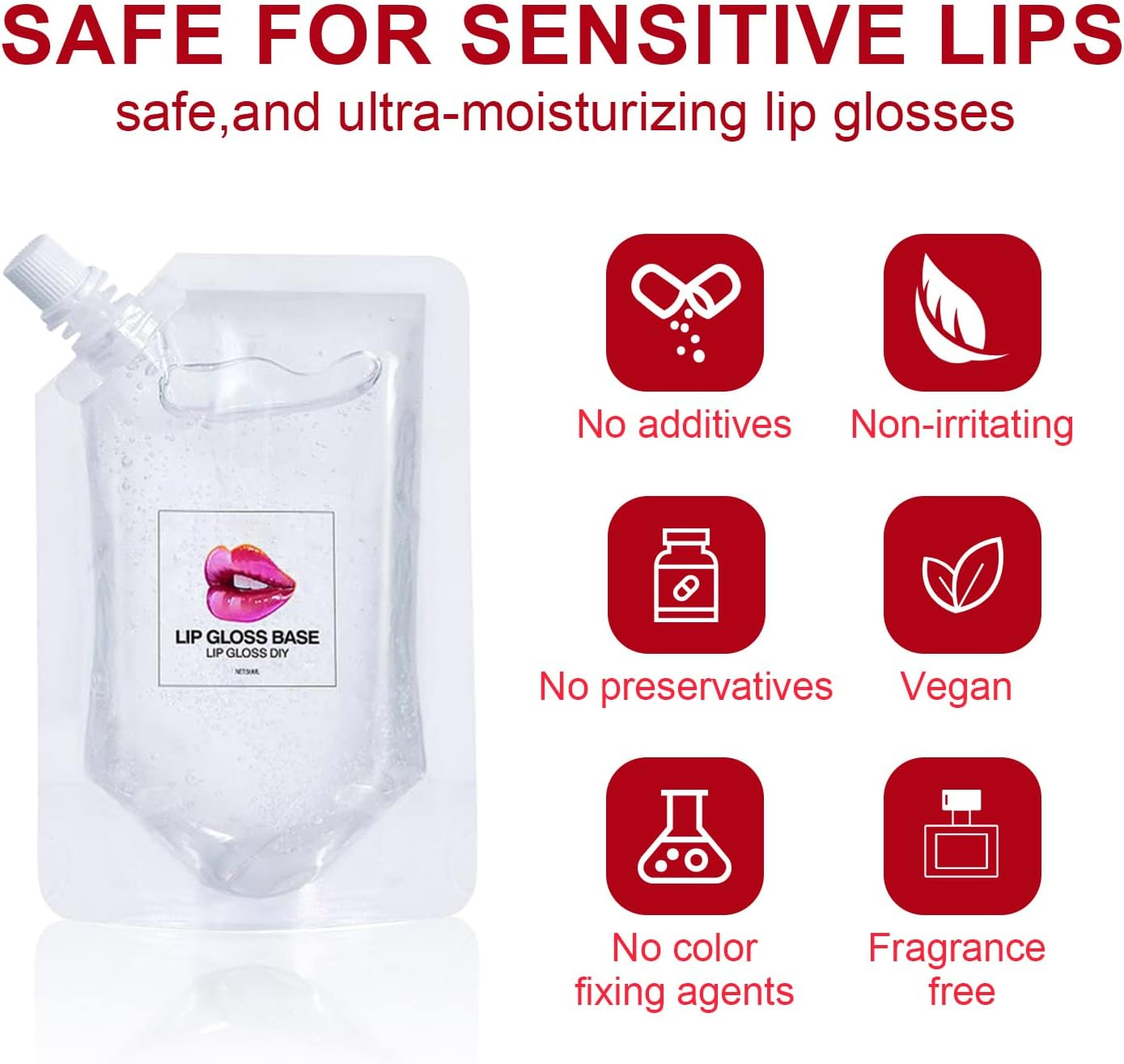 Moisturize Lip Gloss Base Oil Material Makeup Primers Non-Stick Lipstick Primer for DIY Handmade Lip Balm Lip Gloss