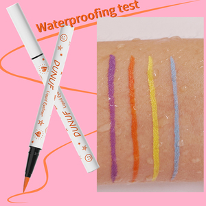 DUNUF Makeup Eye Liner Cosmetic Private Label Creamy Water Activated Vegan Multichrome Gel Eye Liner Pencil