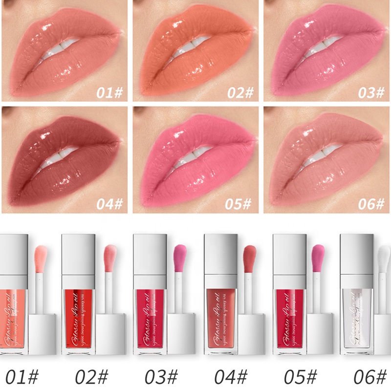 Wholesale Makeup Primer Moisturizing Long Lasting Hydrating Lip Gloss Cosmetics Private Label Lip Oil