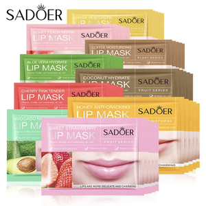 9 Types Hydrating Anti Wrinkle Remove Dead Skin Anti Chapped Crystal Lip Care Gel Pad Mask Lip Plumper Mask for Moisturizing