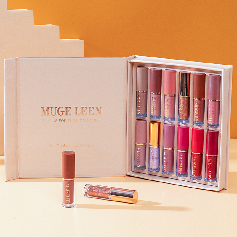 12 Set Skin Brighten Nude Lip Gloss Base Oil Material Smooth Base Long Wear Lip Makeup Primers Vitamin E for Sweet Sexy Lip