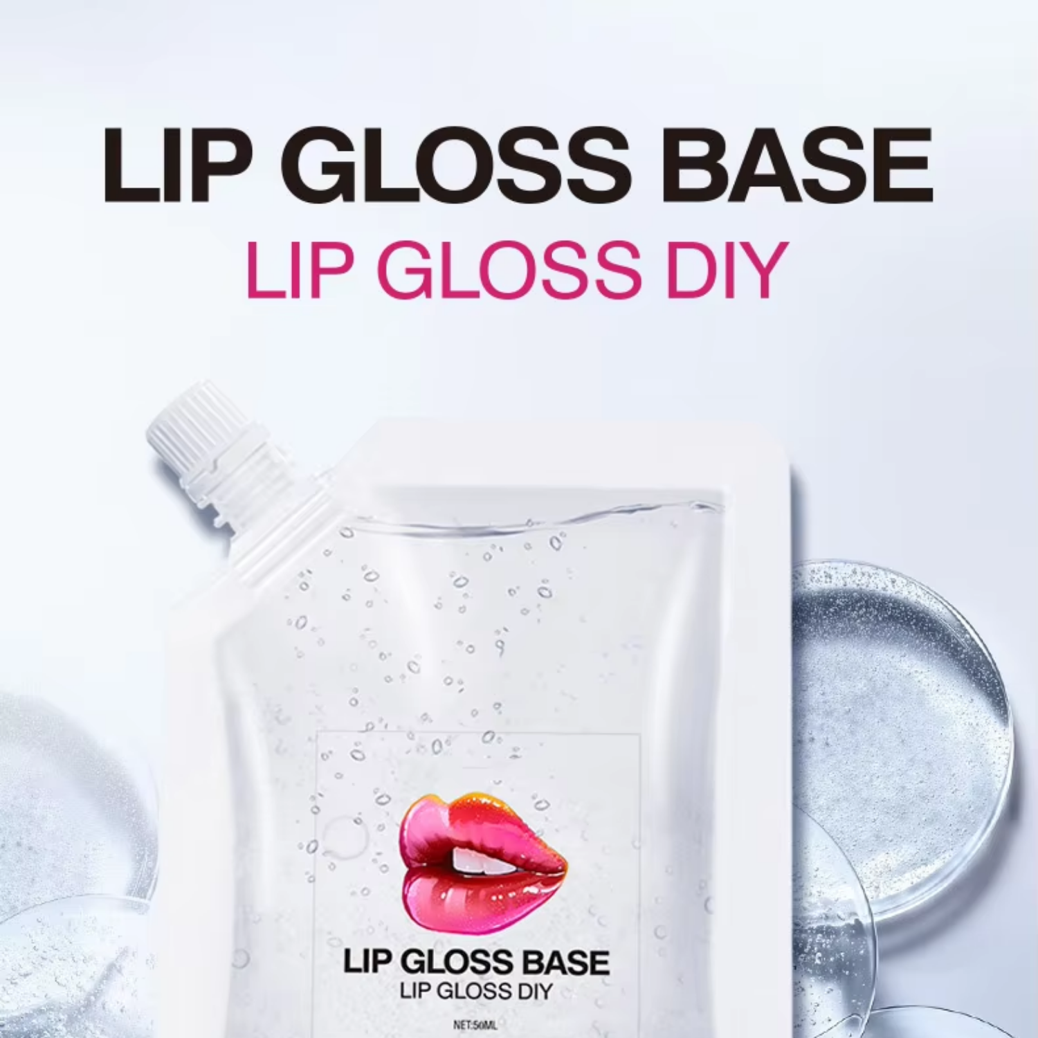 Private Label Non Stick Clear Mousse Lipstick Primer Lip Balms Lipgloss Base for DIY