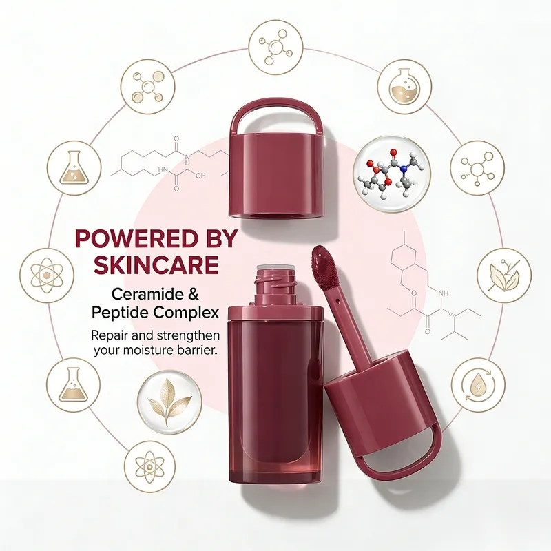 Wholesale Bulk Highly Pigmented Vegan Lip Stain Glossy